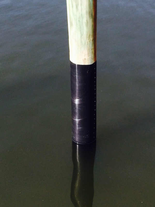 Deep South Marine Restoration project 11 — dock piling repair and restoration