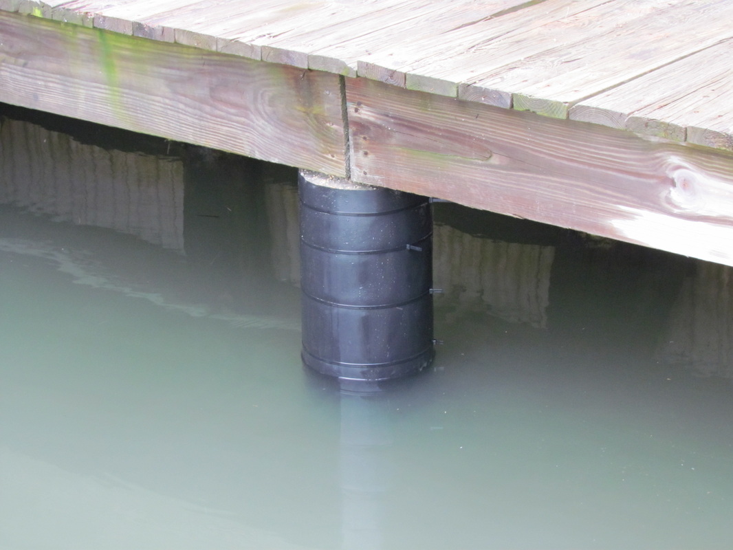 Deep South Marine Restoration project 14 — dock piling repair and restoration