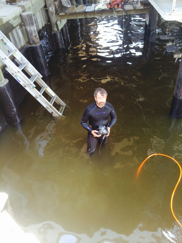 Deep South Marine Restoration project 37 — dock piling repair and restoration